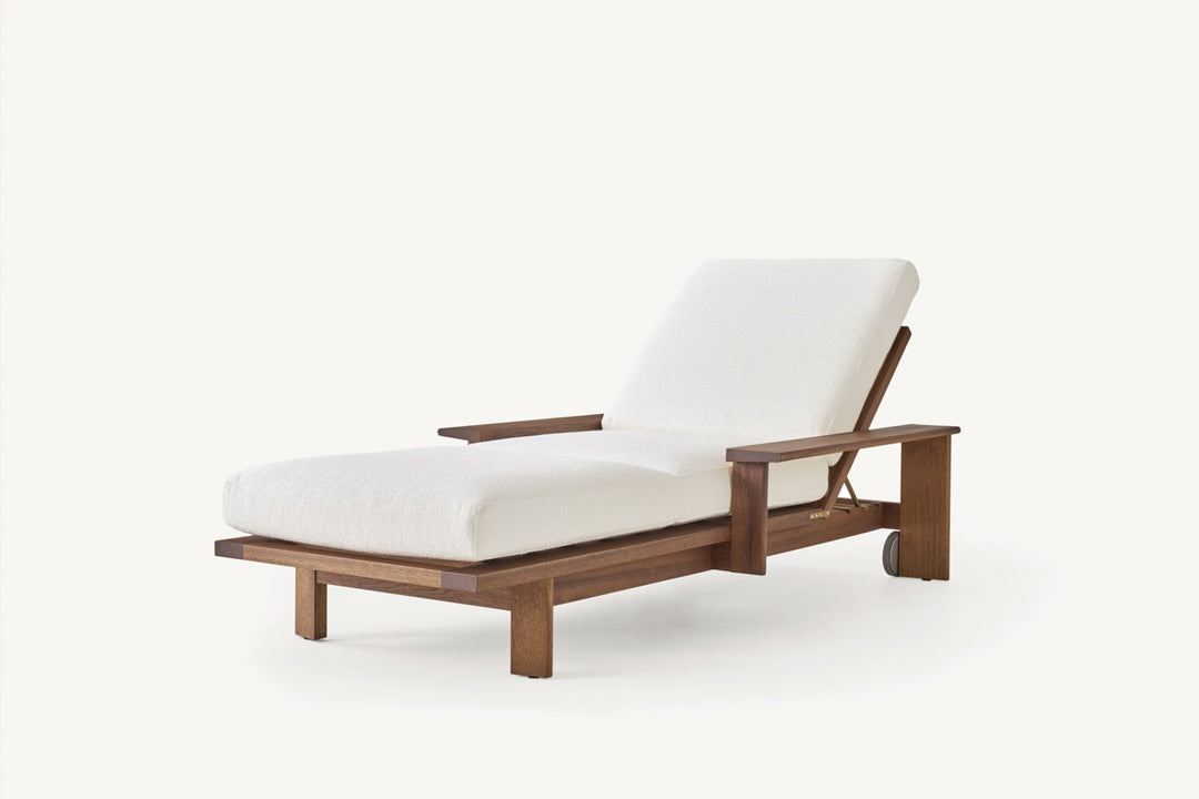 Rail sunlounger