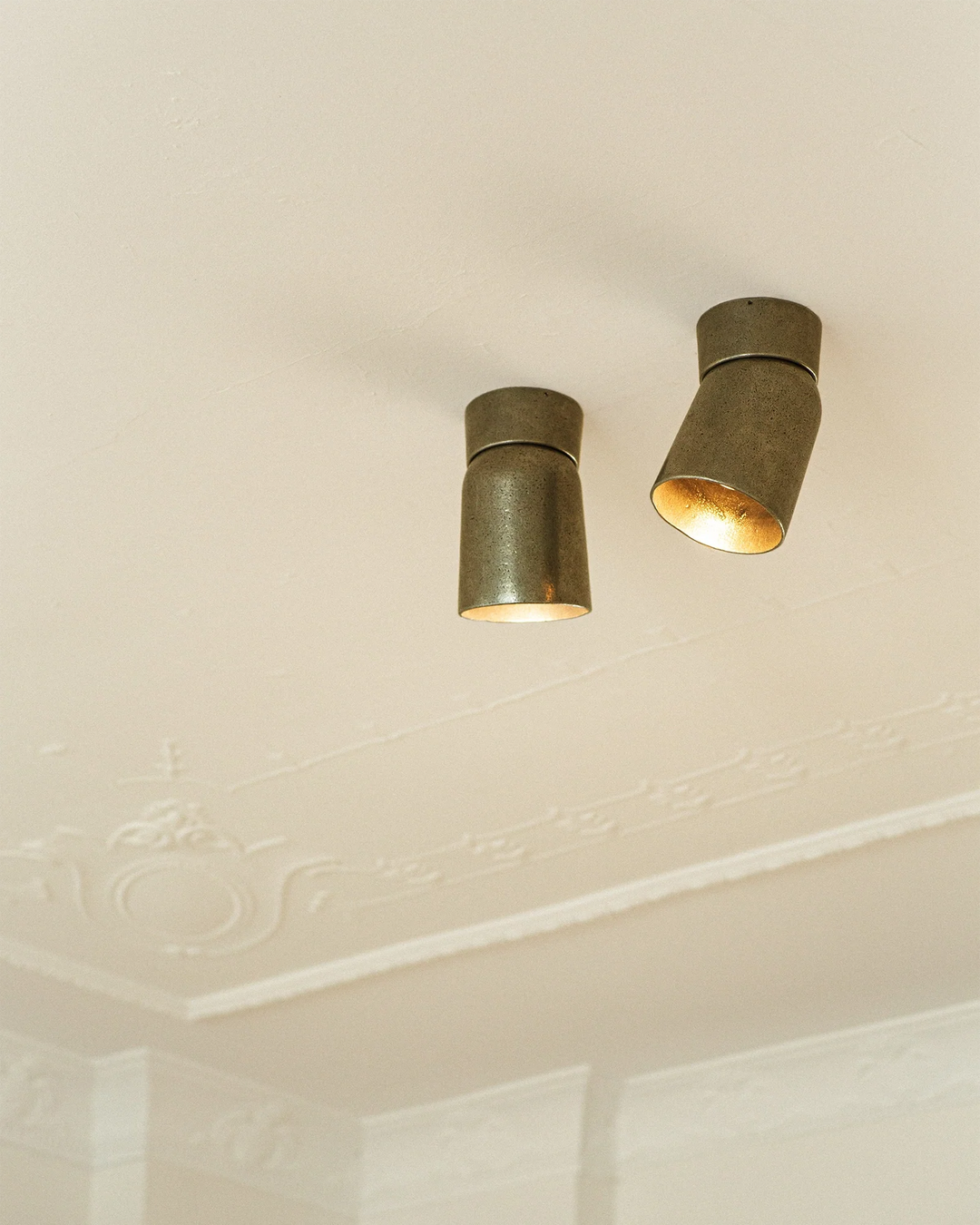 Ceiling Spot Light Bronze, in AM Designs showroom, Antwerpen