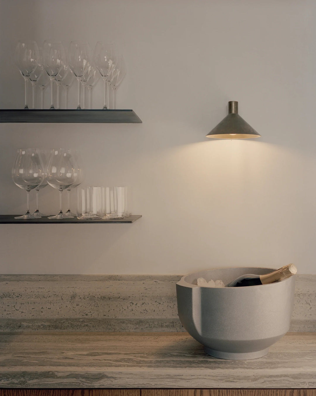 Conical Wall Light Bronze