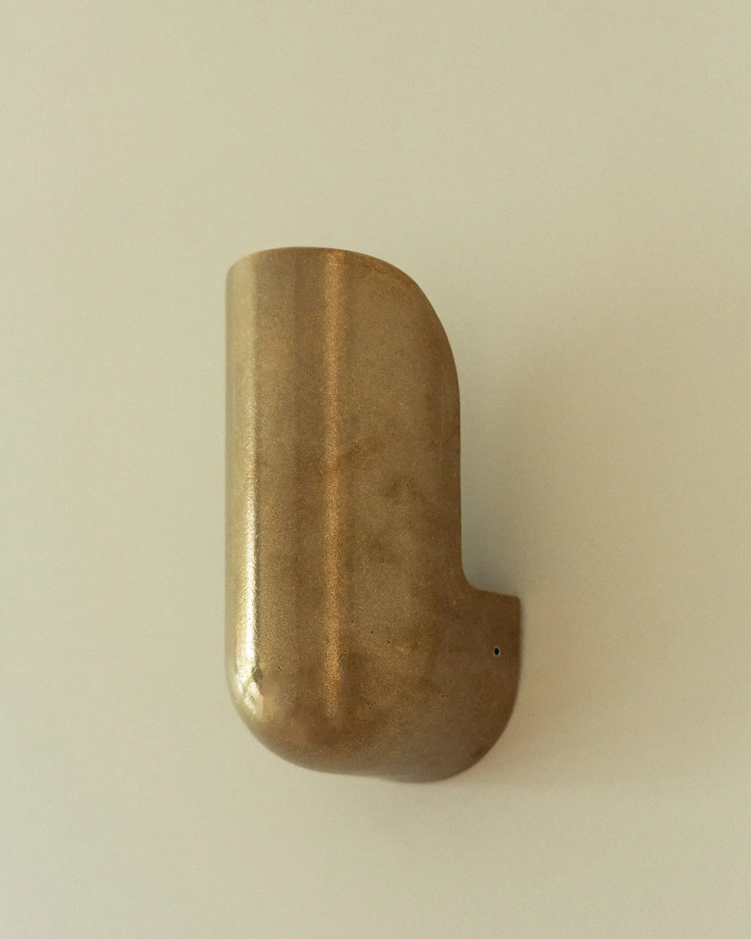 Elbow Wall Light Narrow Brass, in AM Designs showroom, Antwerpen